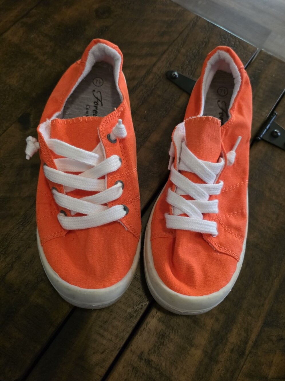 Orange Slip On Sneakers